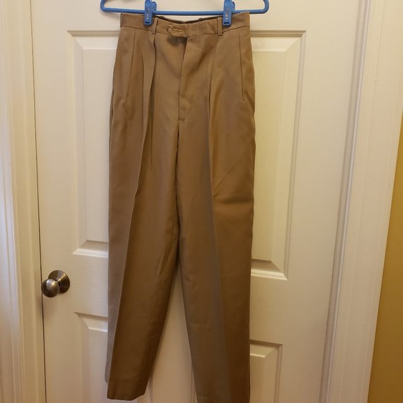ASPEN LEAF -TAN FRONT PLEATED SLACKS- 26" WAIST ( SIZE 8 ) EXCELLENT CONDITION - Picture 9 of 10